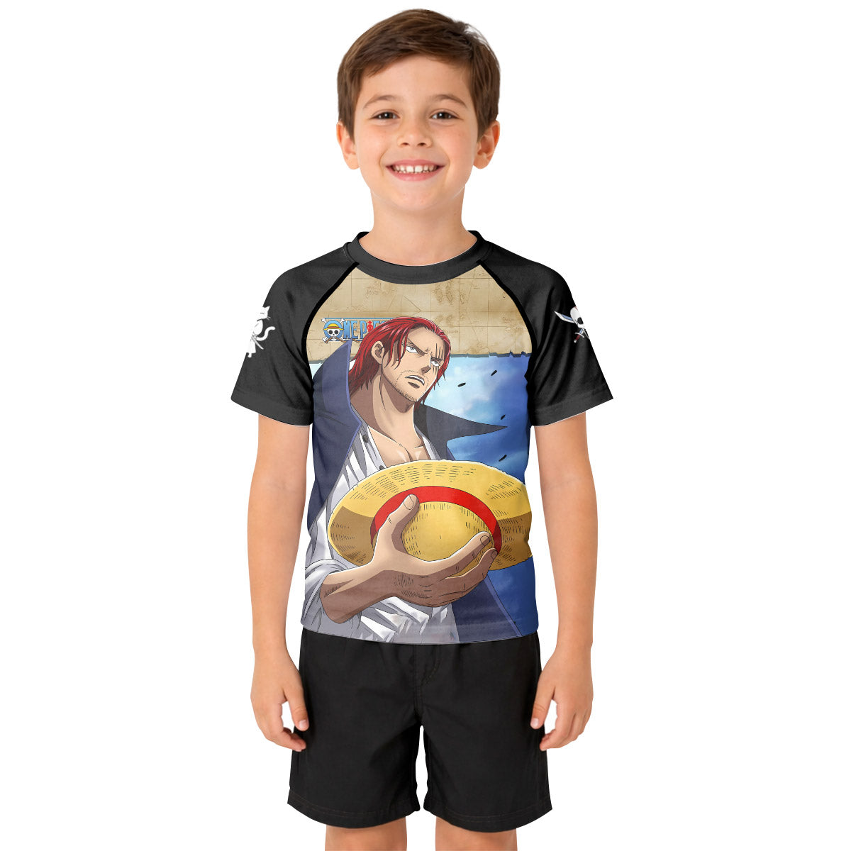 One Piece Four Emperor Shanks Kid Rash Guard