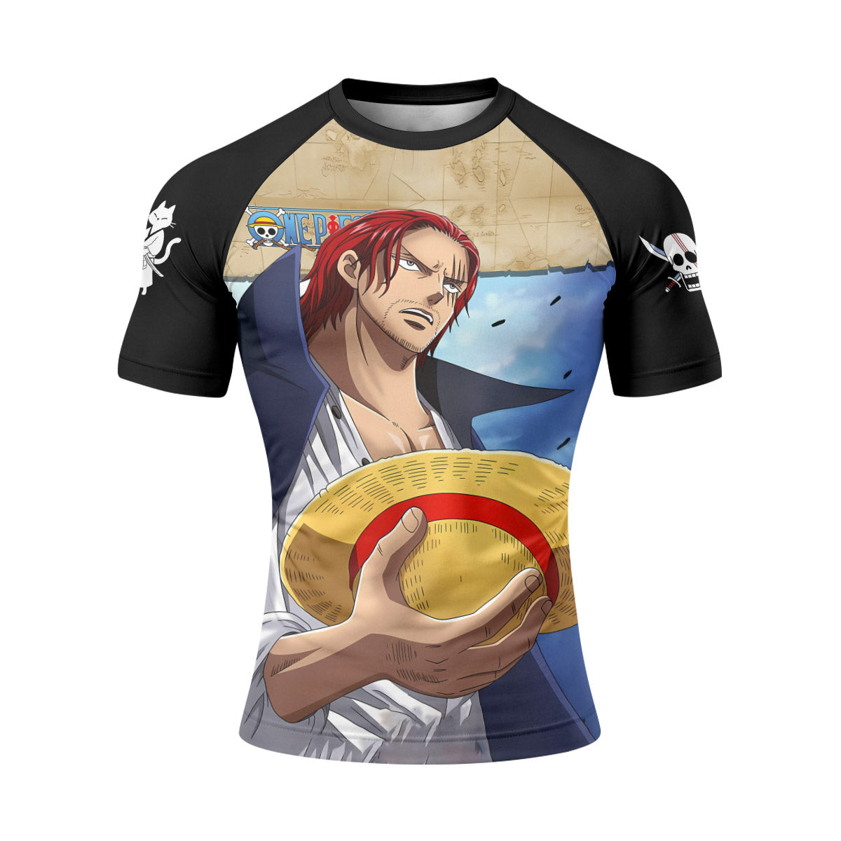 One Piece Four Emperor Shanks Rash Guard