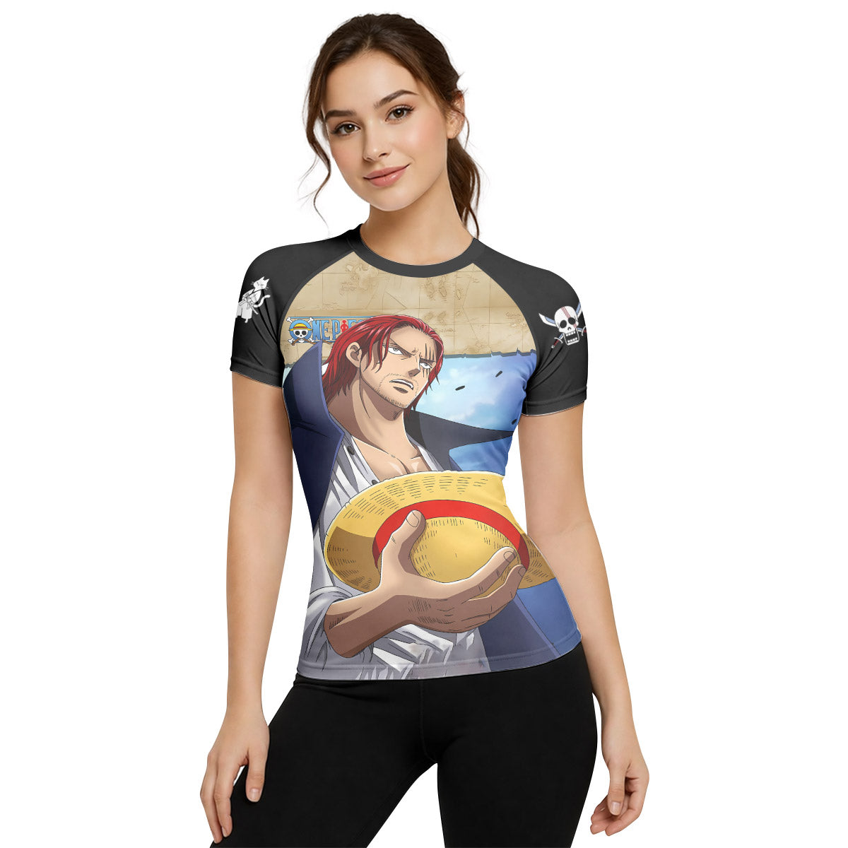 One Piece Four Emperor Shanks Rash Guard