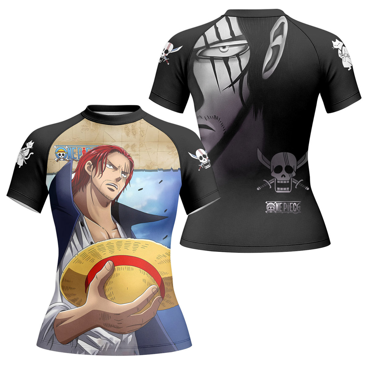 One Piece Four Emperor Shanks Rash Guard