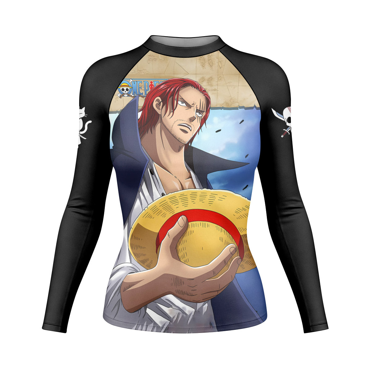 One Piece Four Emperor Shanks Rash Guard
