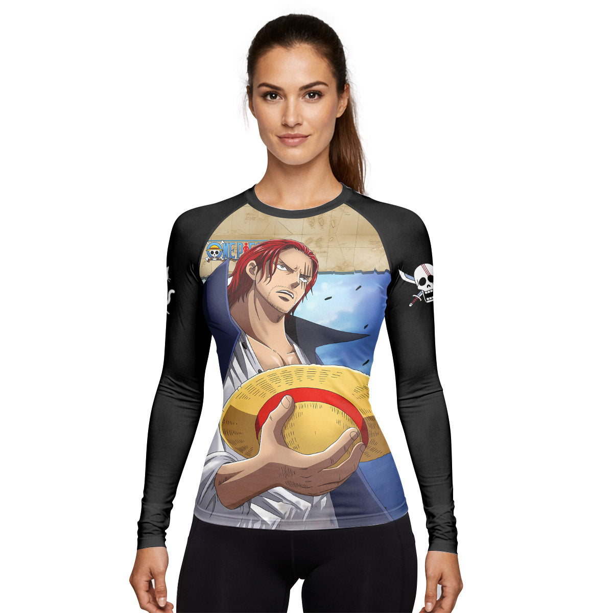 One Piece Four Emperor Shanks Rash Guard