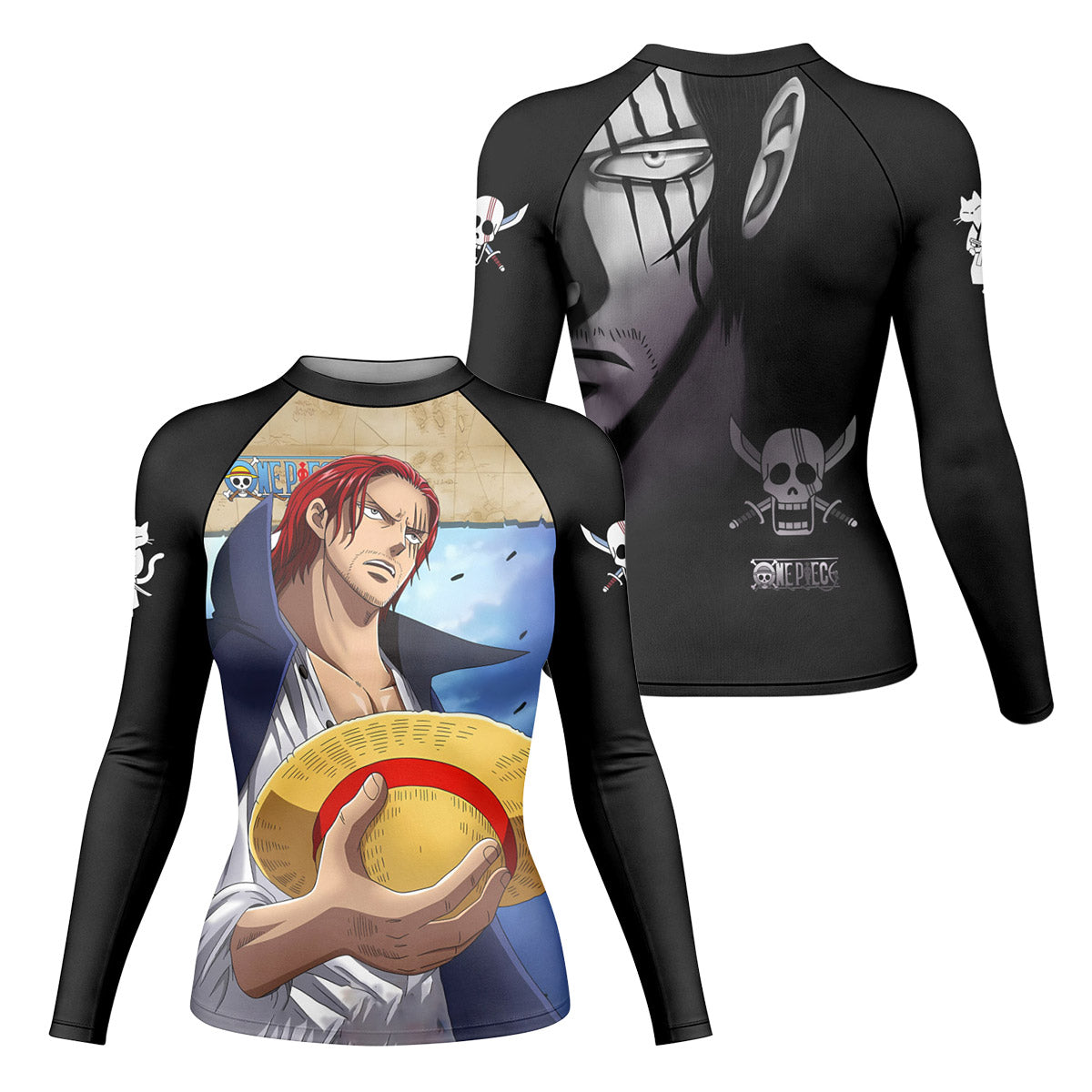 One Piece Four Emperor Shanks Rash Guard