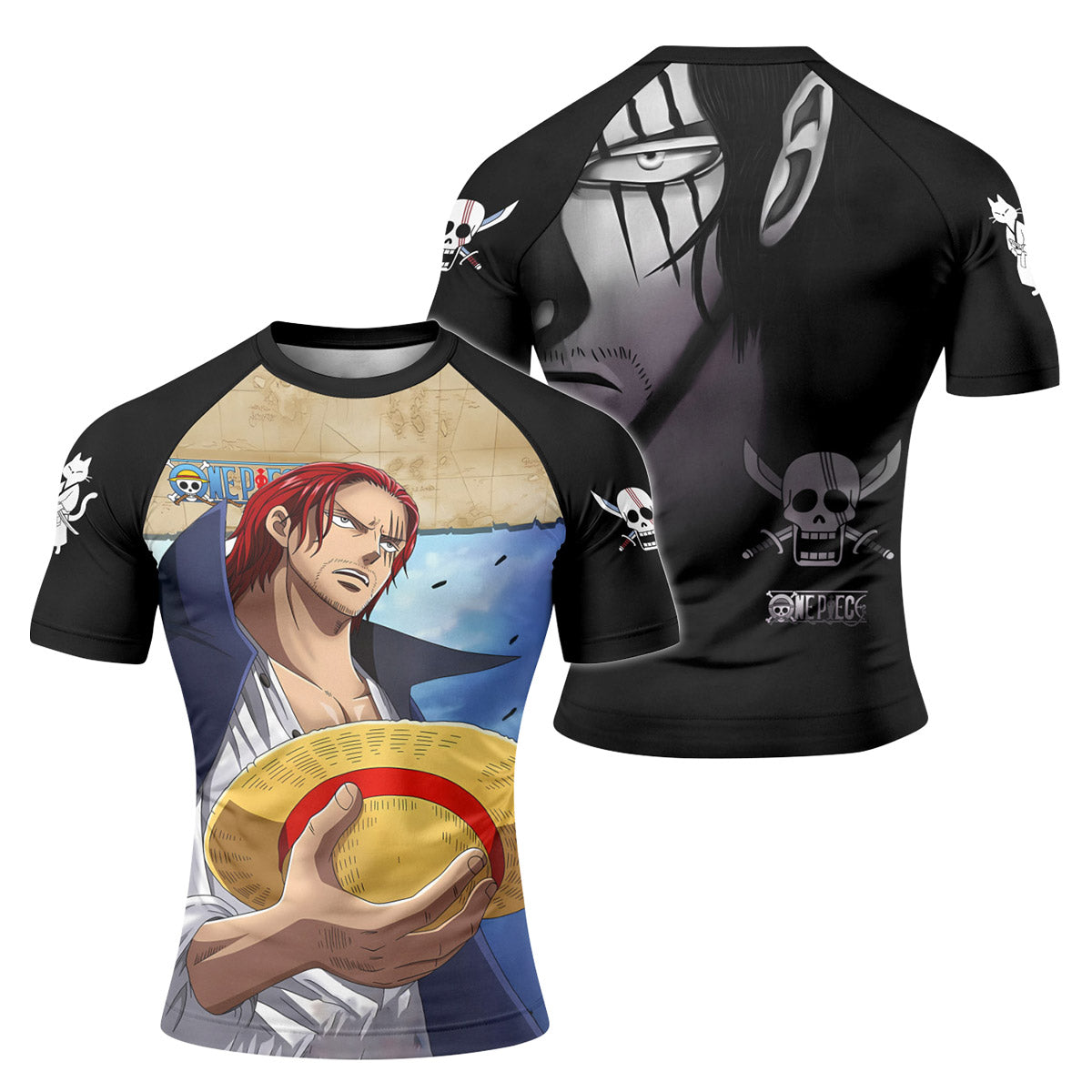 One Piece Four Emperor Shanks Rash Guard