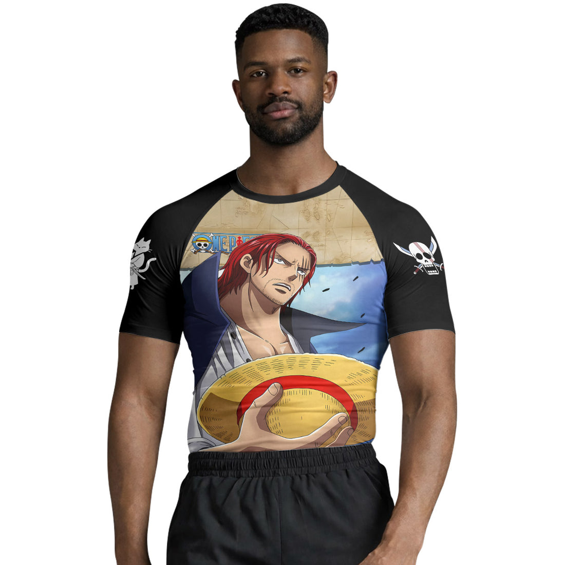 One Piece Four Emperor Shanks Rash Guard