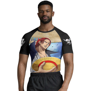 One Piece Four Emperor Shanks Rash Guard