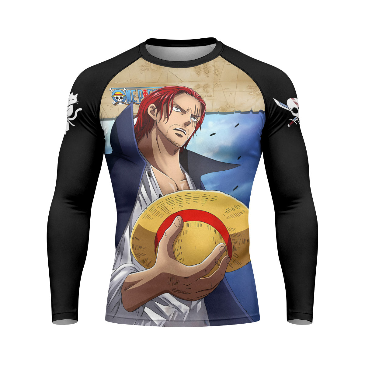 One Piece Four Emperor Shanks Rash Guard
