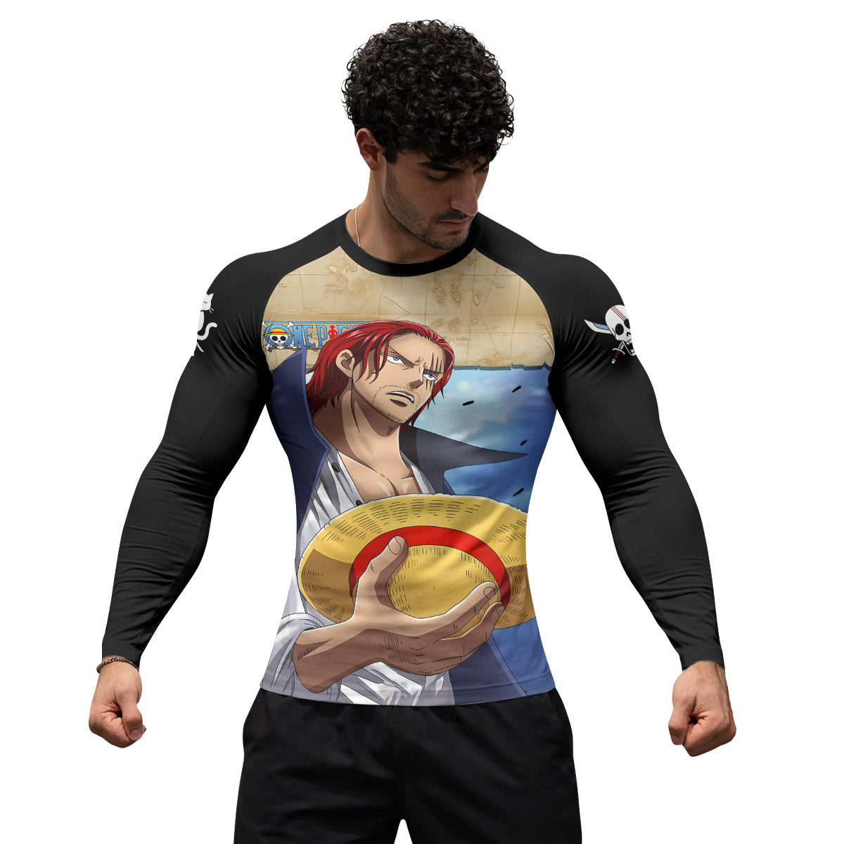 One Piece Four Emperor Shanks Rash Guard