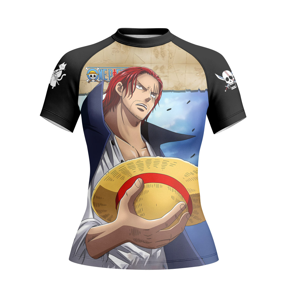 One Piece Four Emperor Shanks Rash Guard