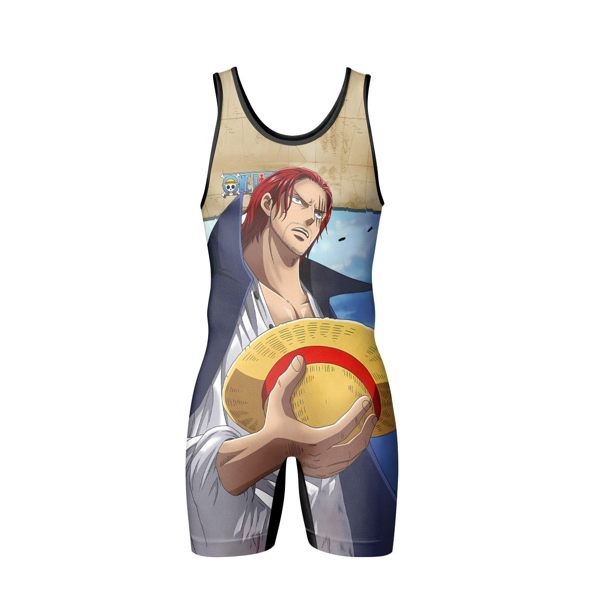 One Piece Four Emperor Shanks Wrestling Singlet