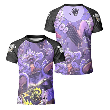 One Piece Giant Luffy Gear 5 Kid Rash Guard