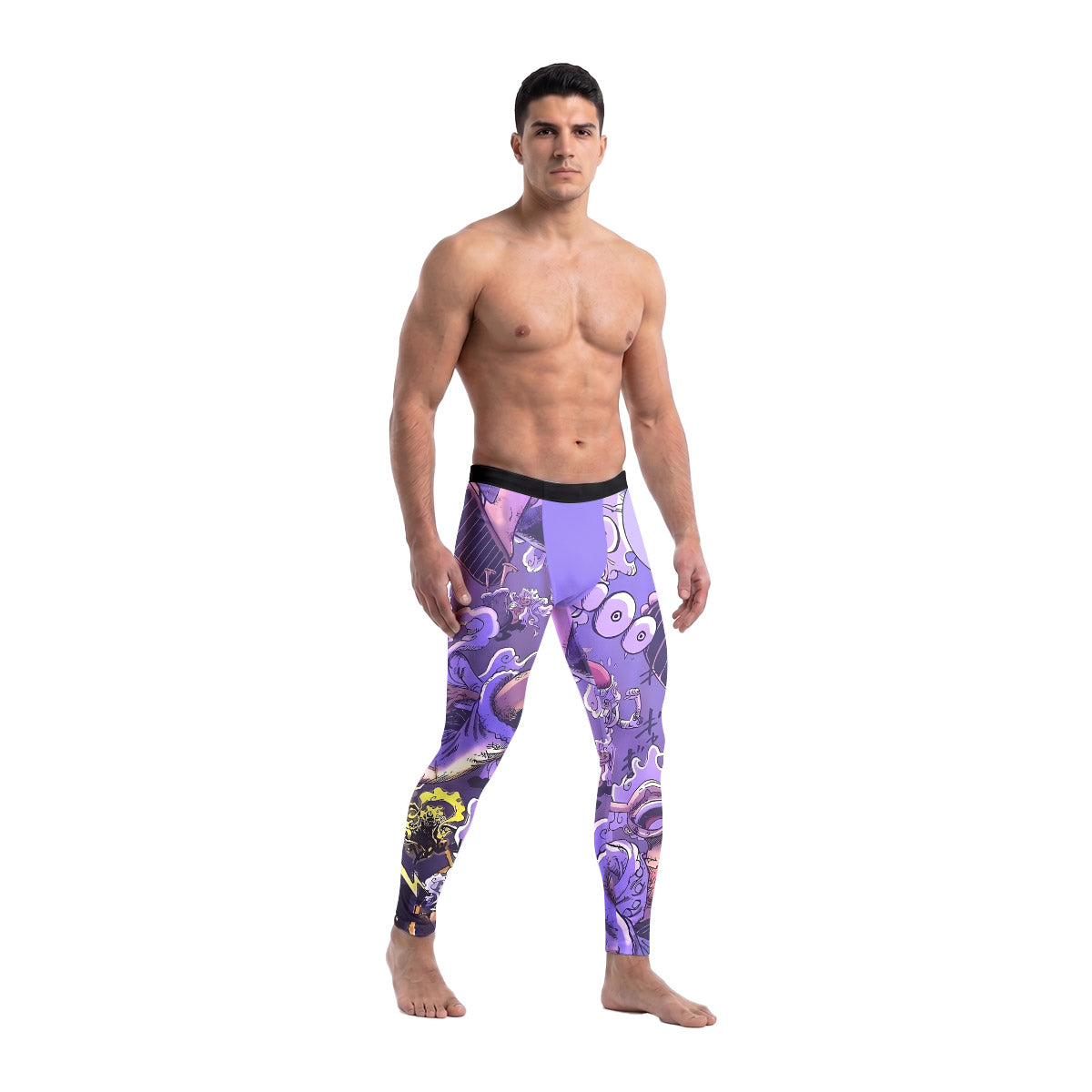  One Piece Giant Luffy Gear 5 Men's Compression Leggings