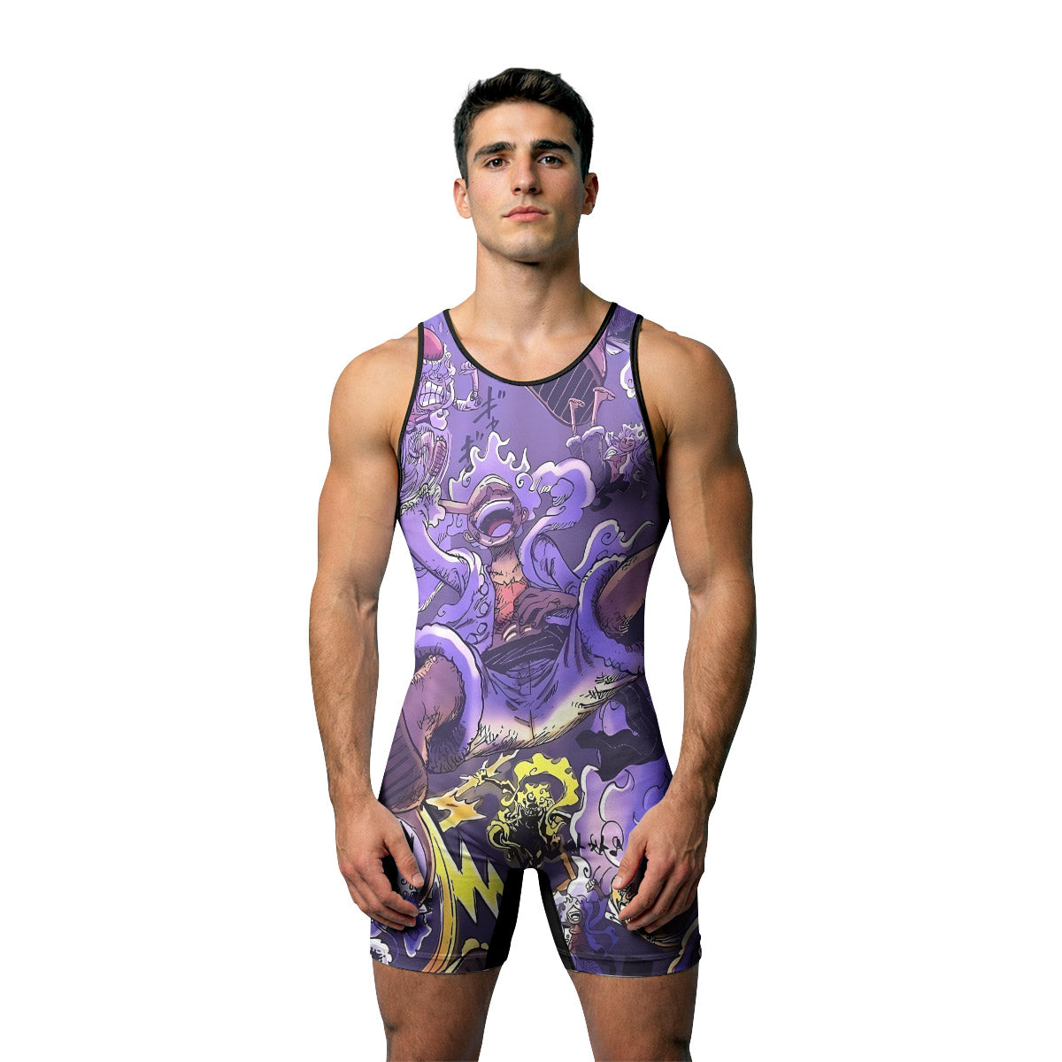 One Piece Giant Luffy Gear 5 Wrestling Singlet