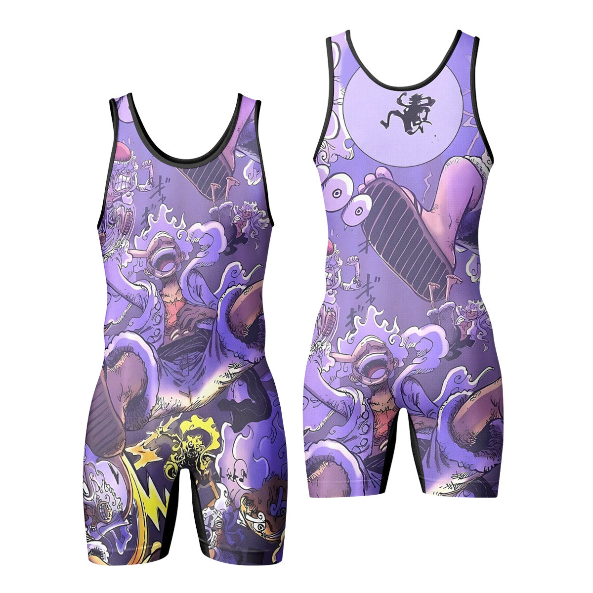 One Piece Giant Luffy Gear 5 Wrestling Singlet