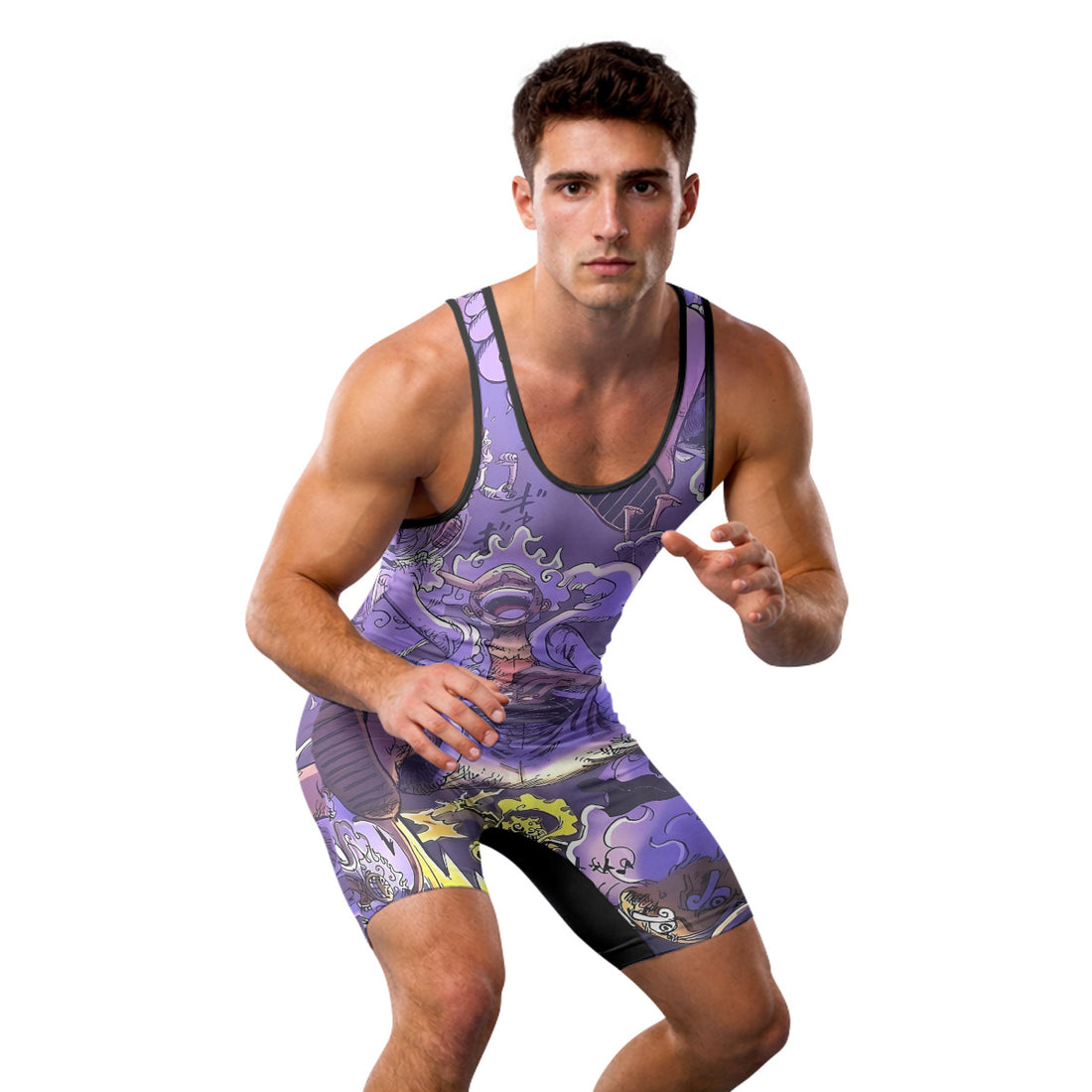 One Piece Giant Luffy Gear 5 Wrestling Singlet
