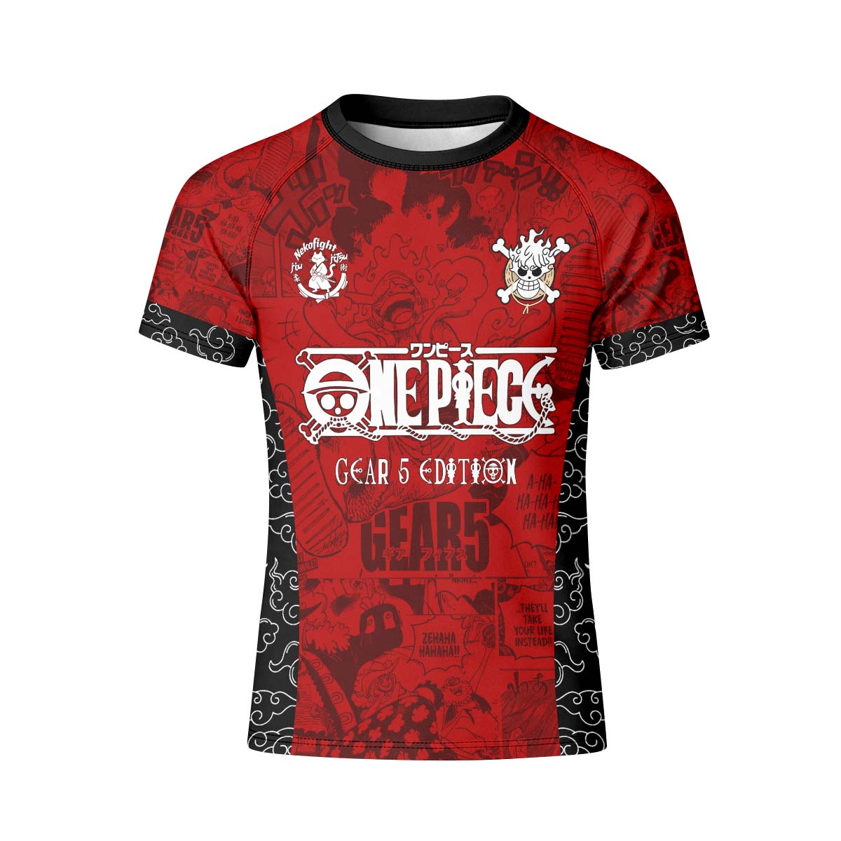 One Piece Luffy Gear 5 Kid Rash Guard
