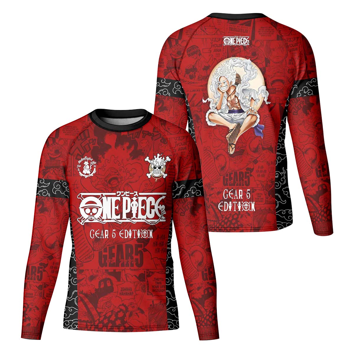 One Piece Luffy Gear 5 Kid Rash Guard