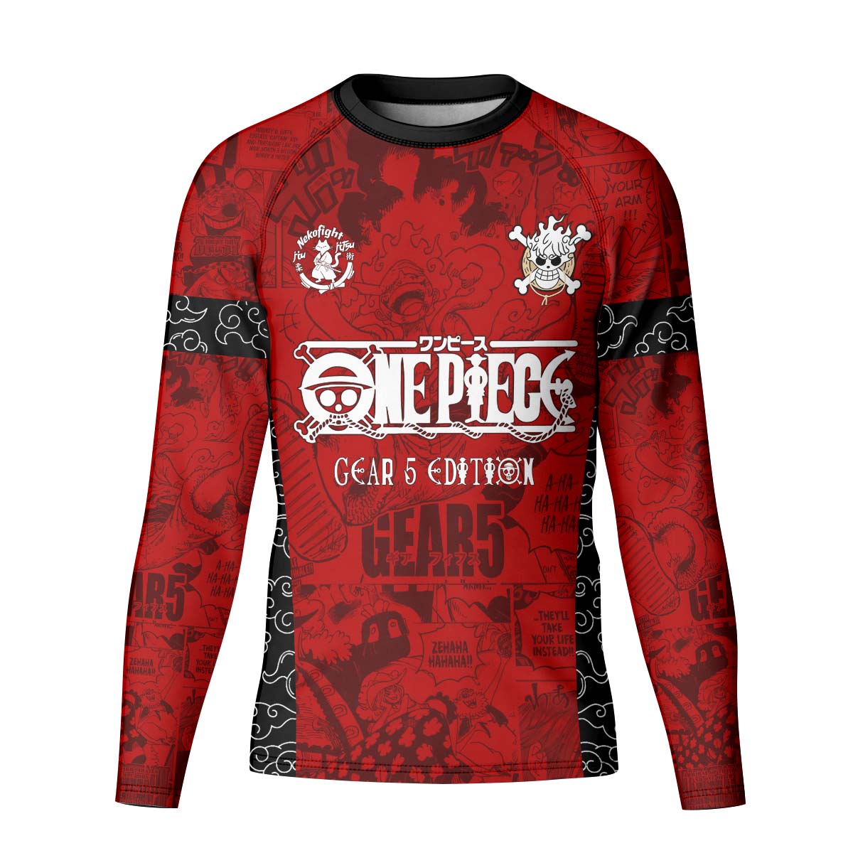 One Piece Luffy Gear 5 Kid Rash Guard