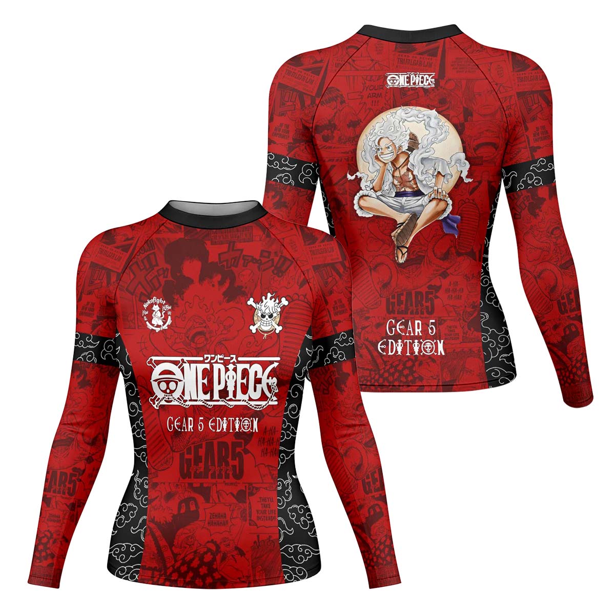 One Piece Luffy Gear 5 Rash Guard