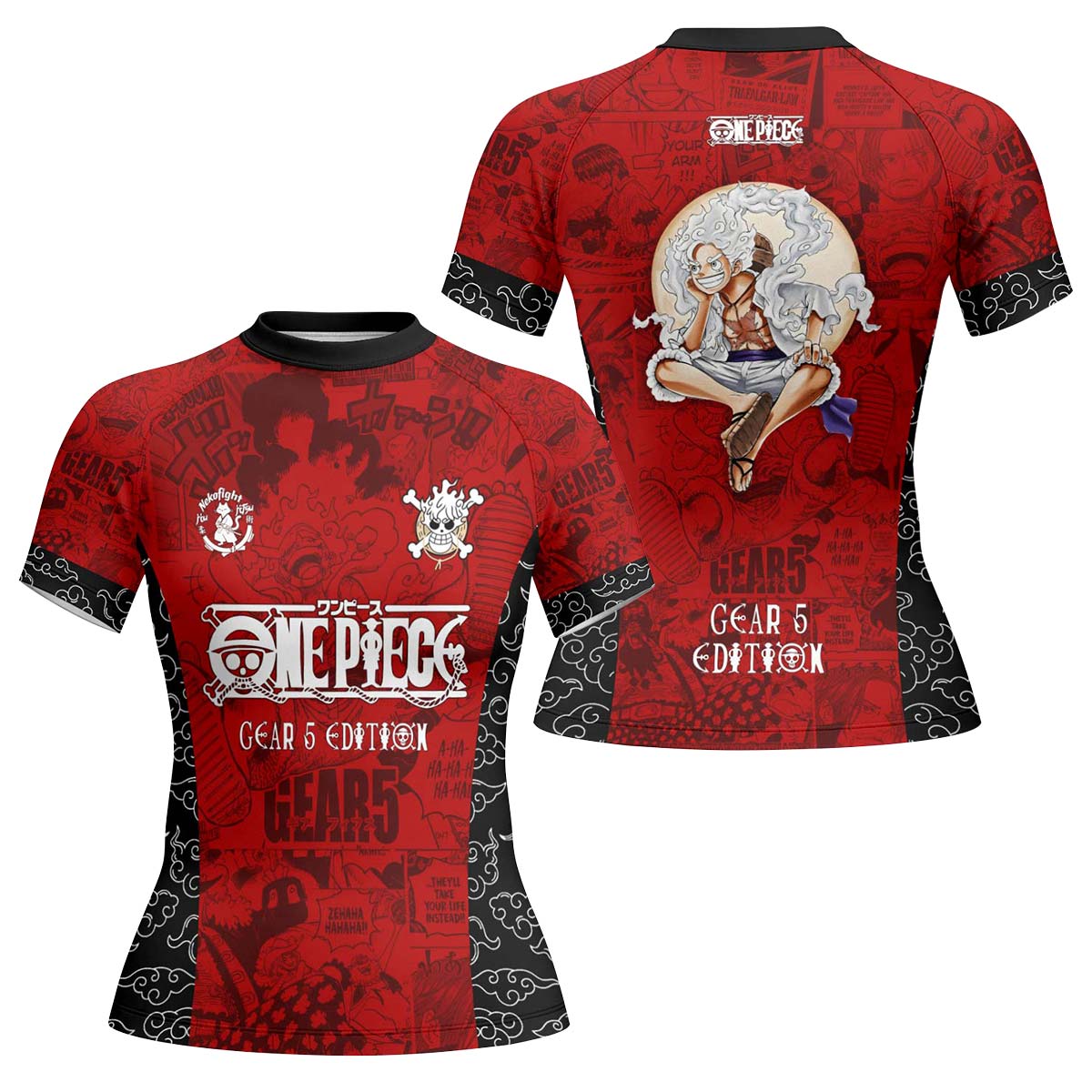 One Piece Luffy Gear 5 Rash Guard