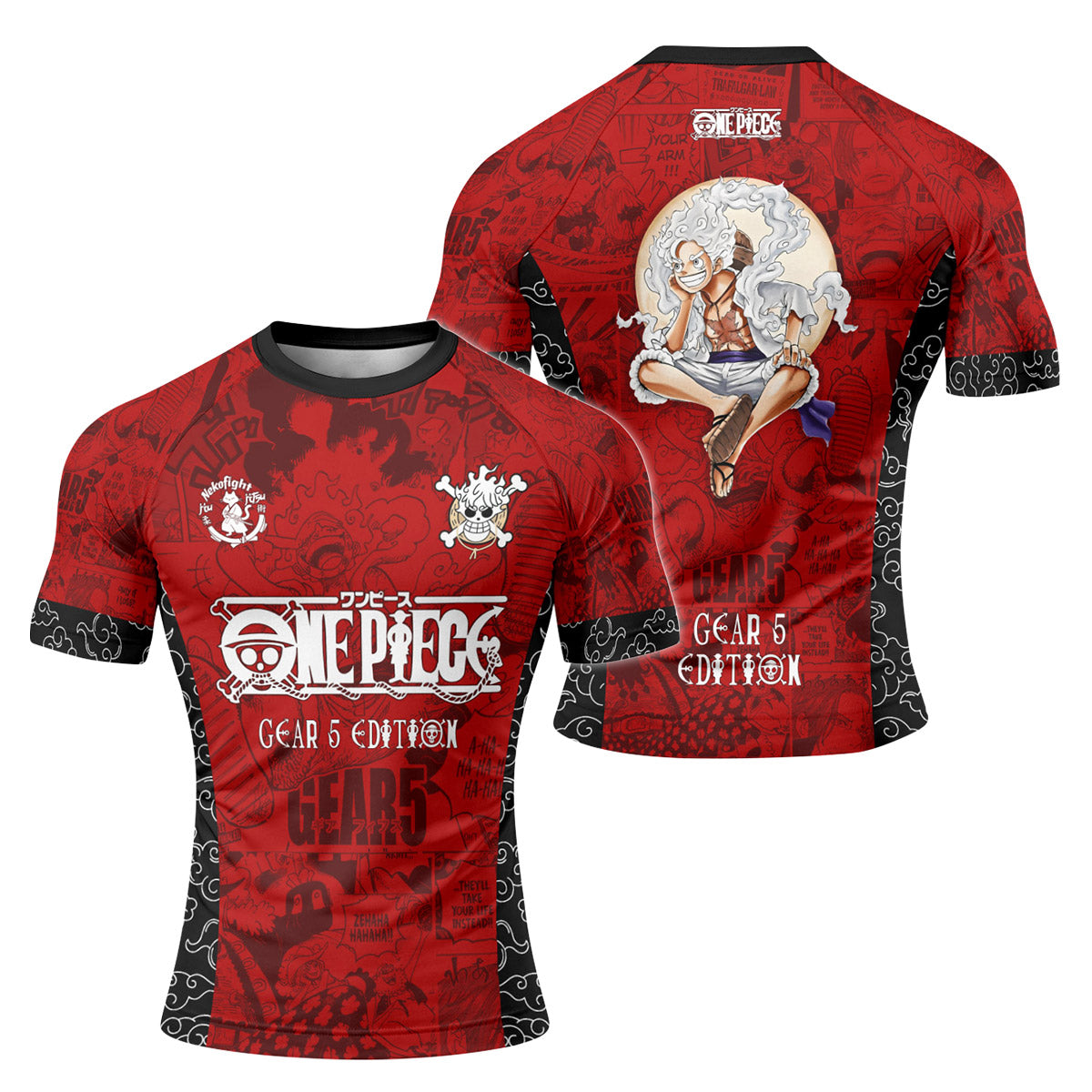 One Piece Luffy Gear 5 Rash Guard