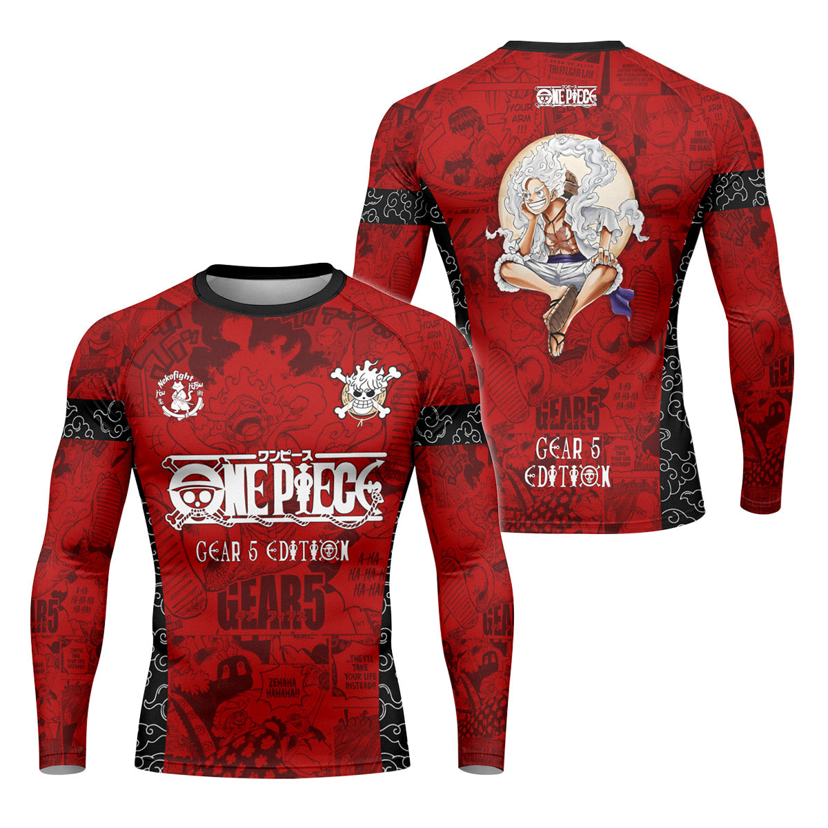 One Piece Luffy Gear 5 Rash Guard