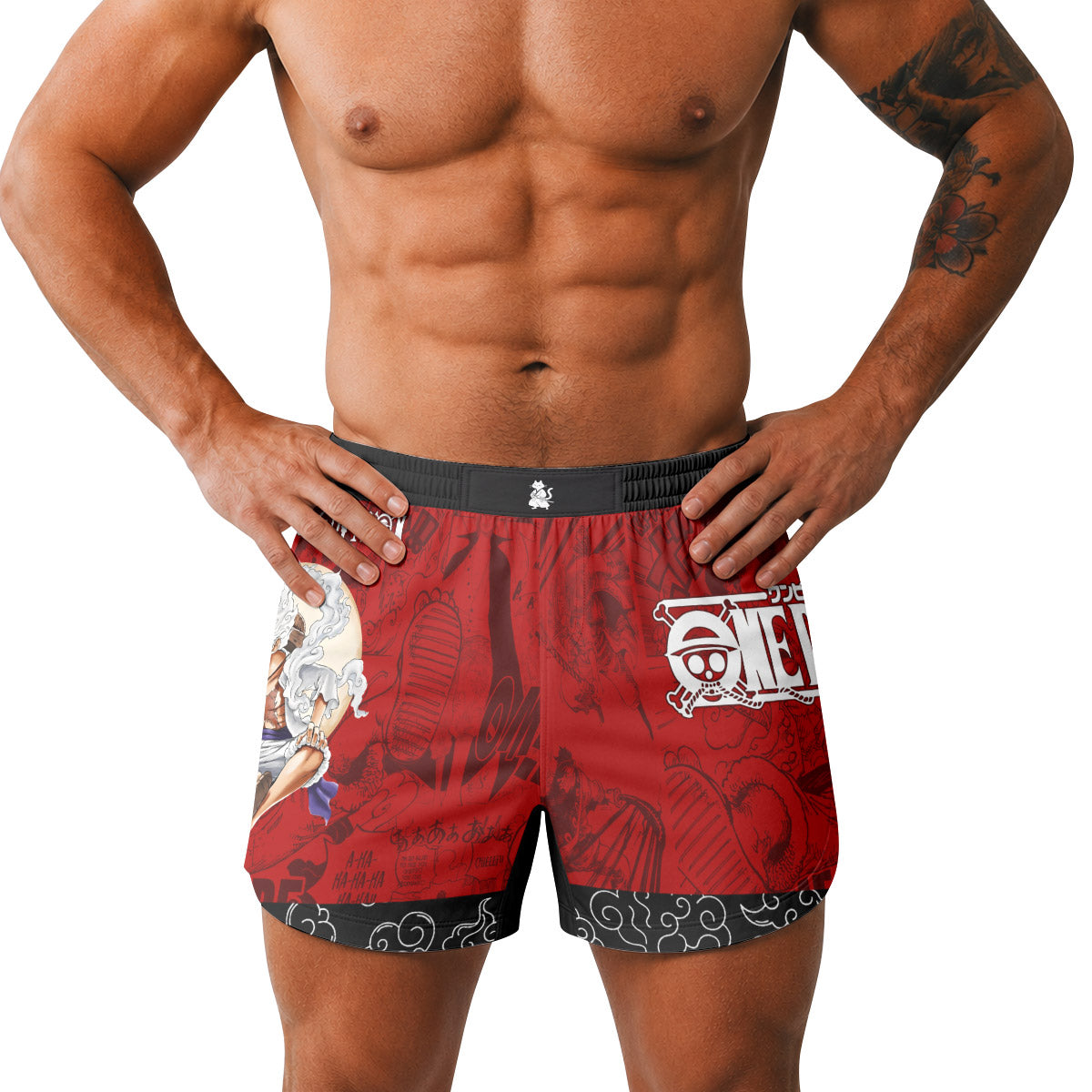 One Piece Luffy Gear 5 Grappling Shorts
