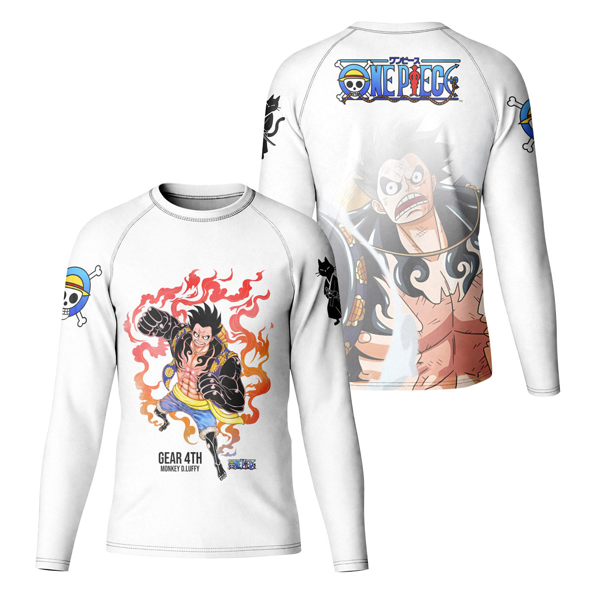 One Piece Luffy Gear Fourth Kid Rash Guard