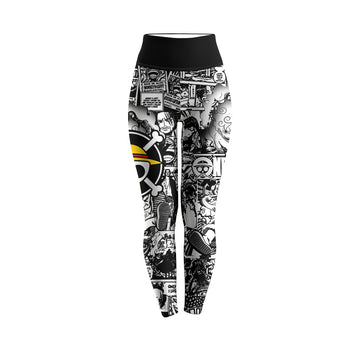  One Piece Manga Black Women's Leggings