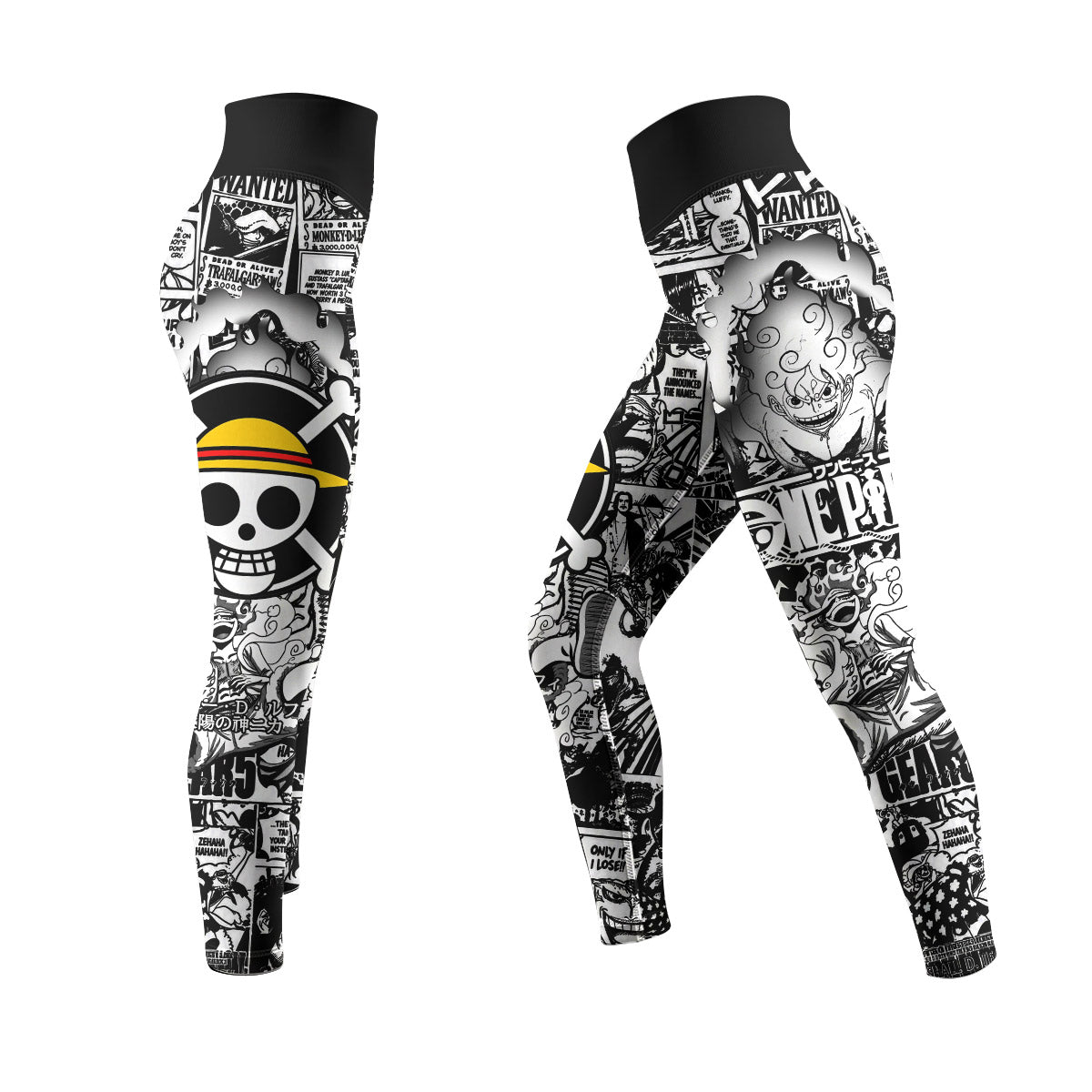  One Piece Manga Black Women's Leggings