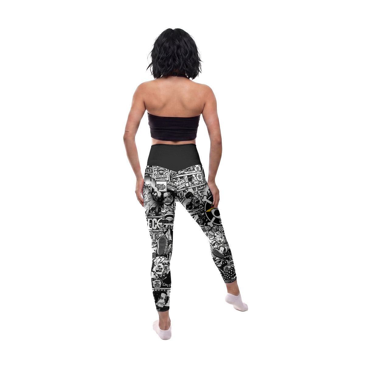  One Piece Manga Black Women's Leggings