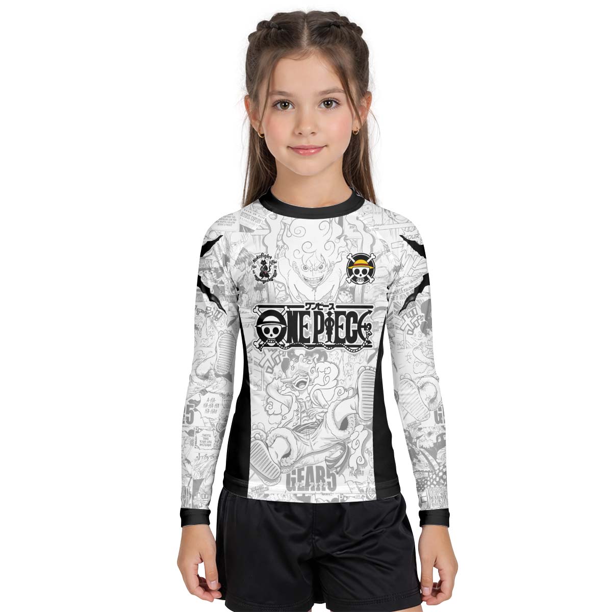 One Piece Manga Kid Rash Guard