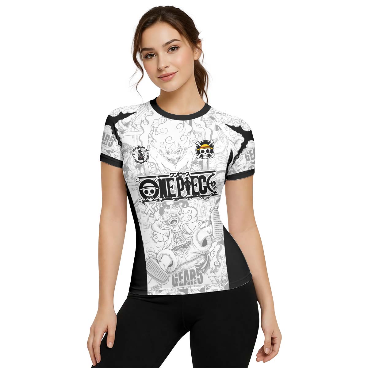 One Piece Manga Rash Guard