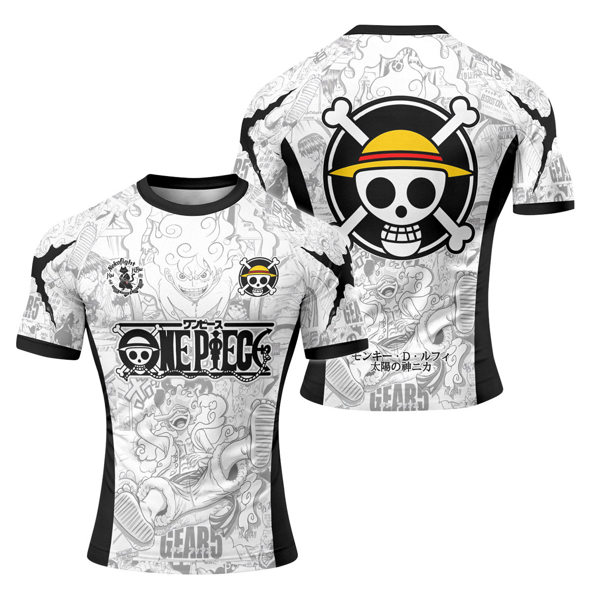 One Piece Manga Rash Guard