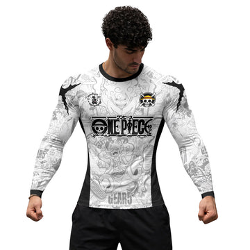 One Piece Manga Rash Guard