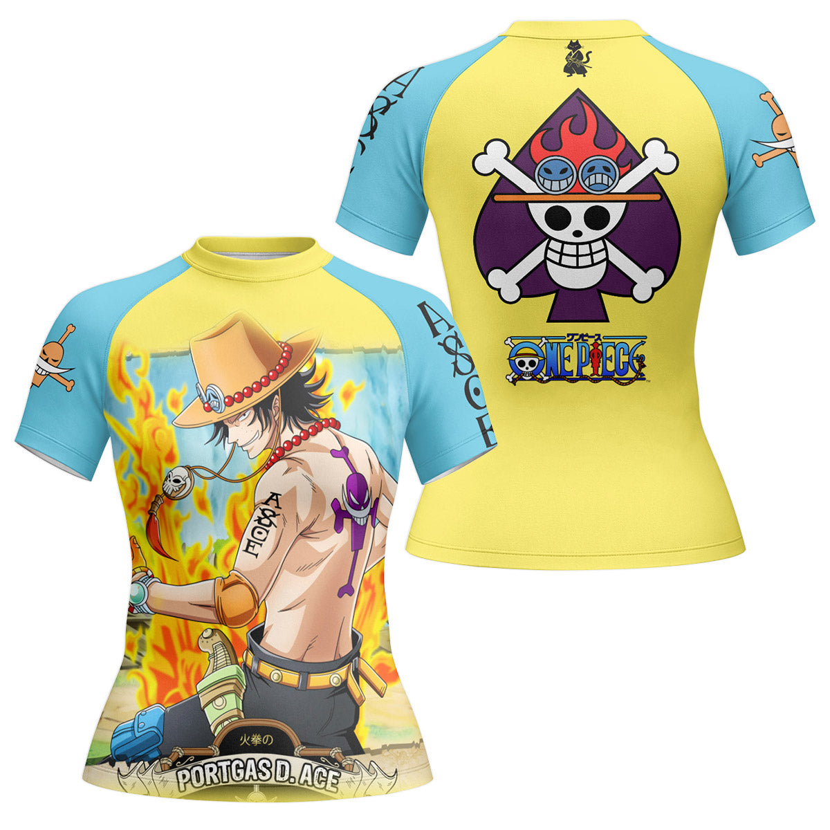 One Piece Portgas D Ace Rash Guard