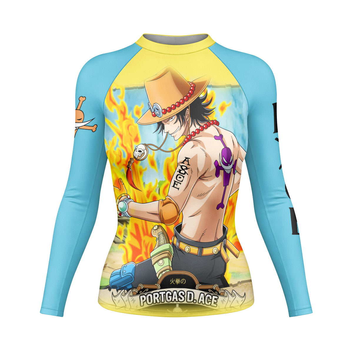 One Piece Portgas D Ace Rash Guard