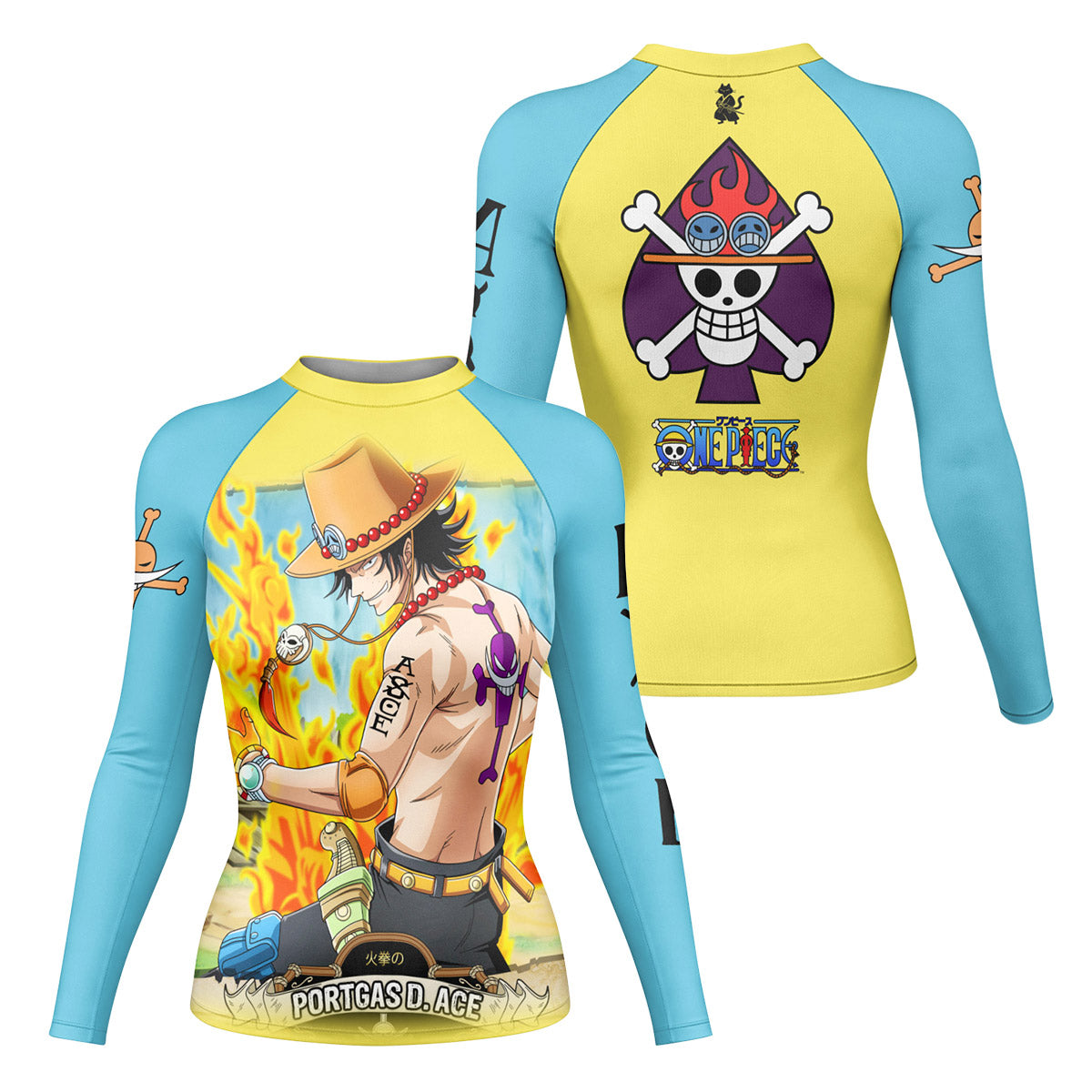One Piece Portgas D Ace Rash Guard