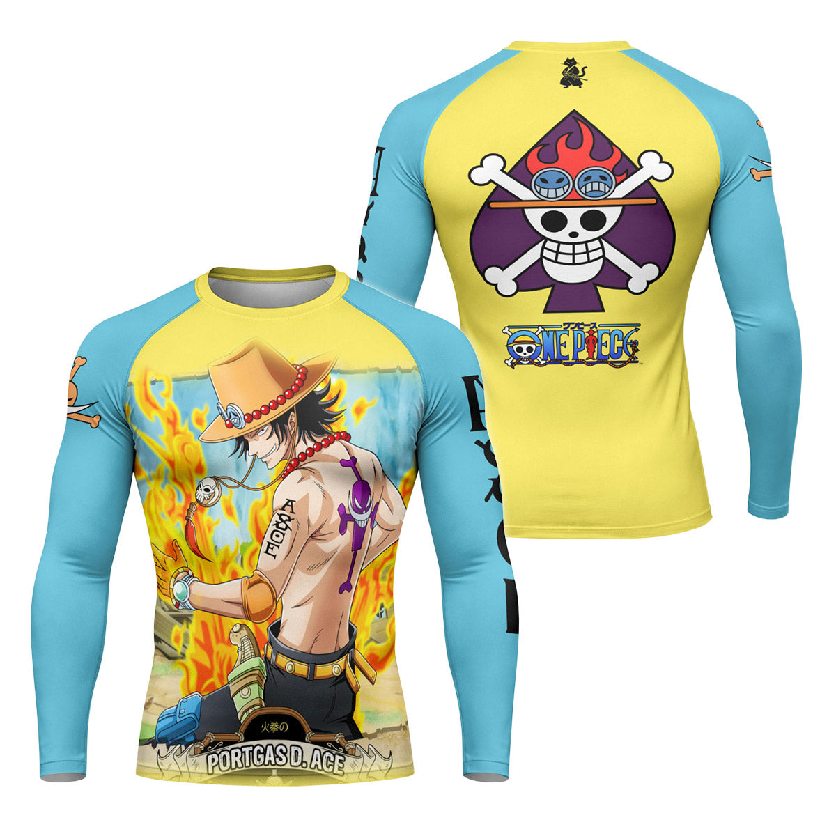One Piece Portgas D Ace Rash Guard