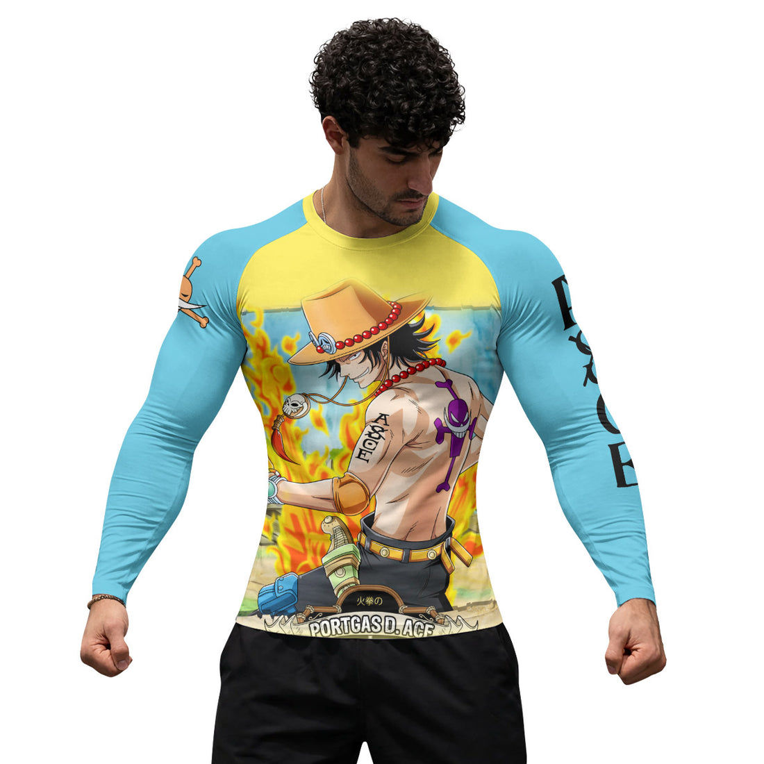 One Piece Portgas D Ace Rash Guard