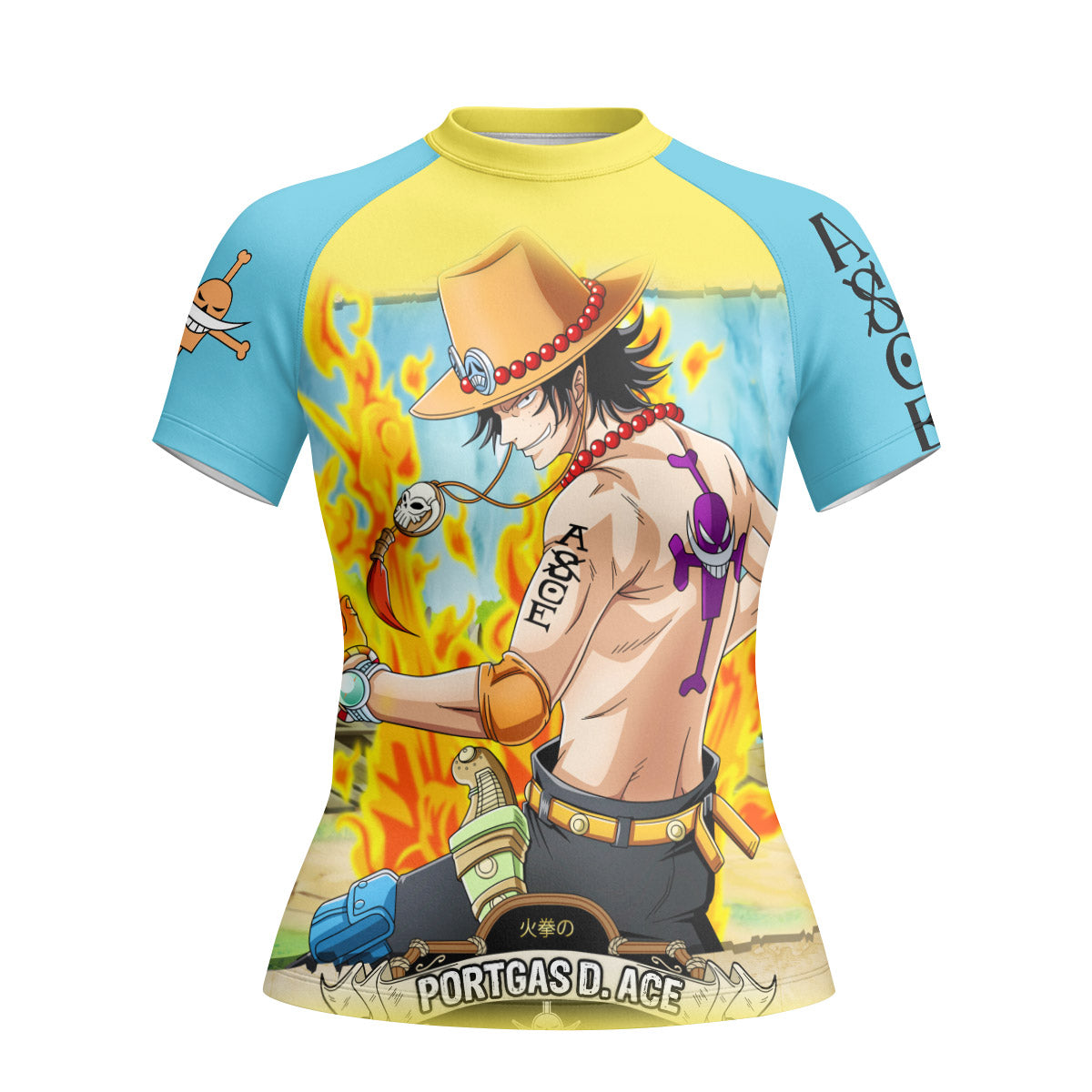 One Piece Portgas D Ace Rash Guard