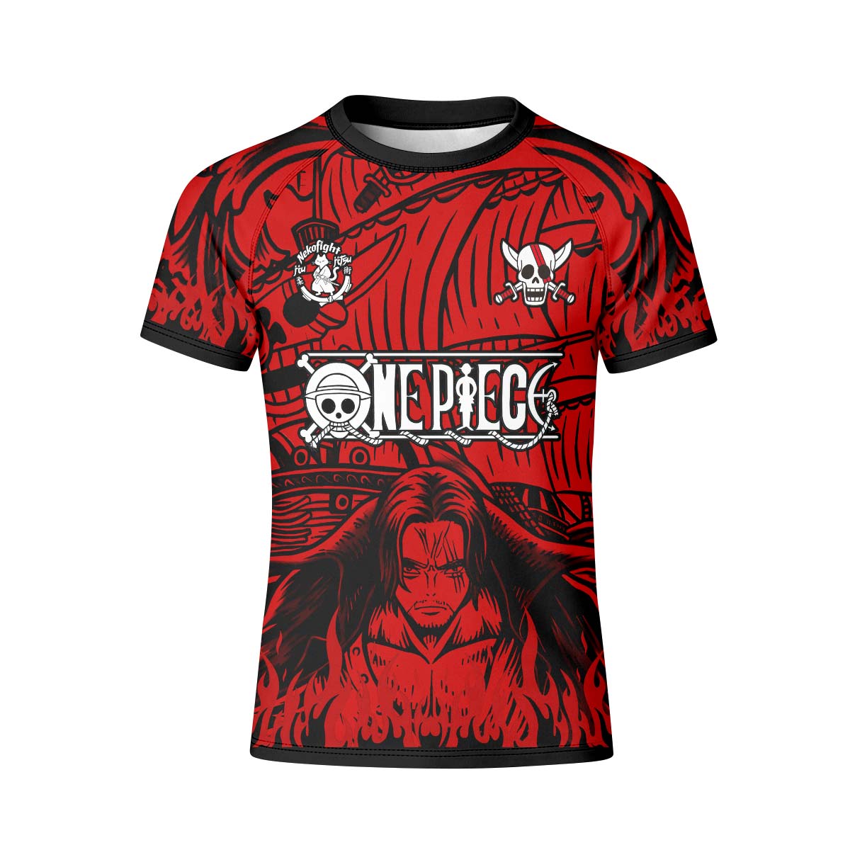 One Piece Red Haired Shanks Kid Rash Guard