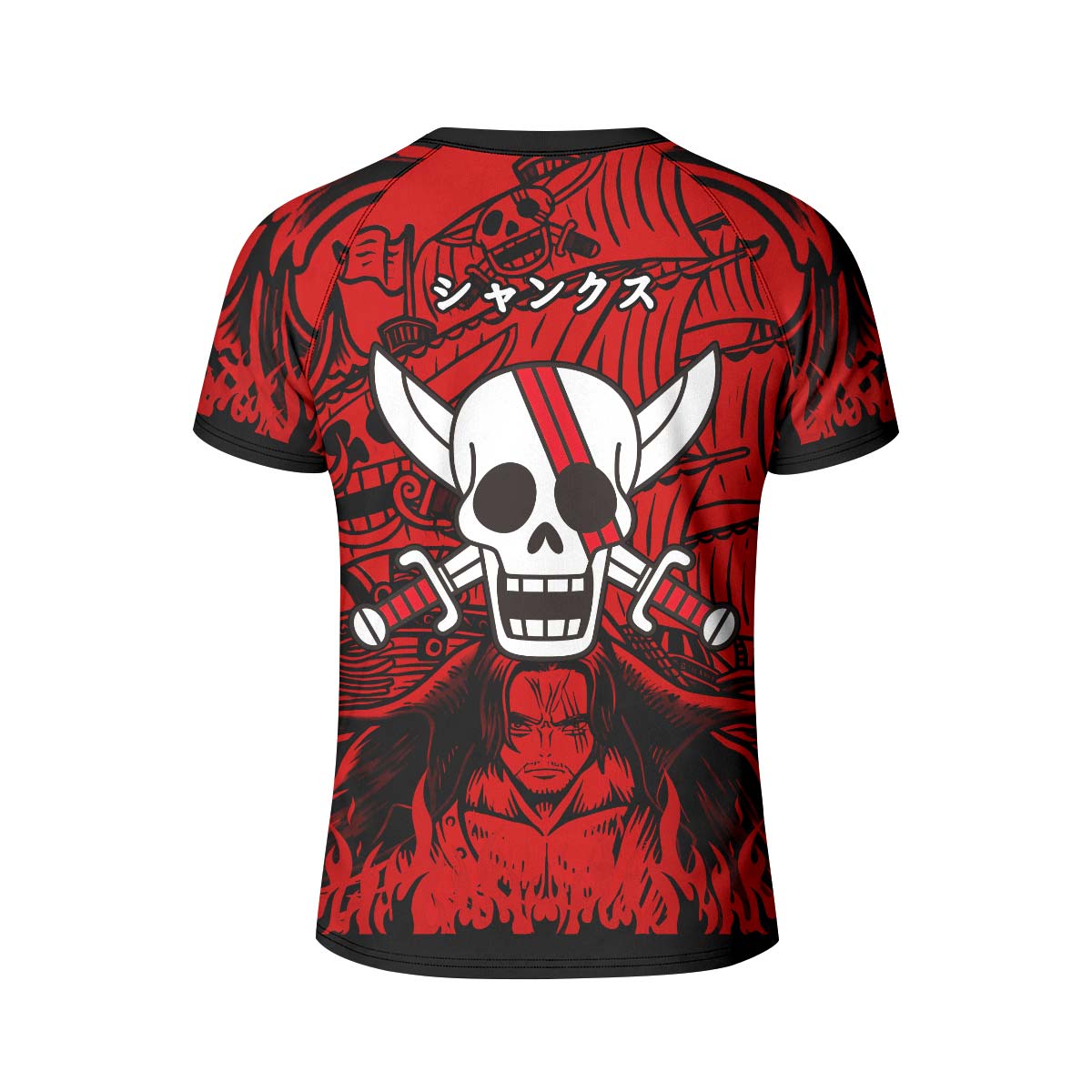 One Piece Red Haired Shanks Kid Rash Guard