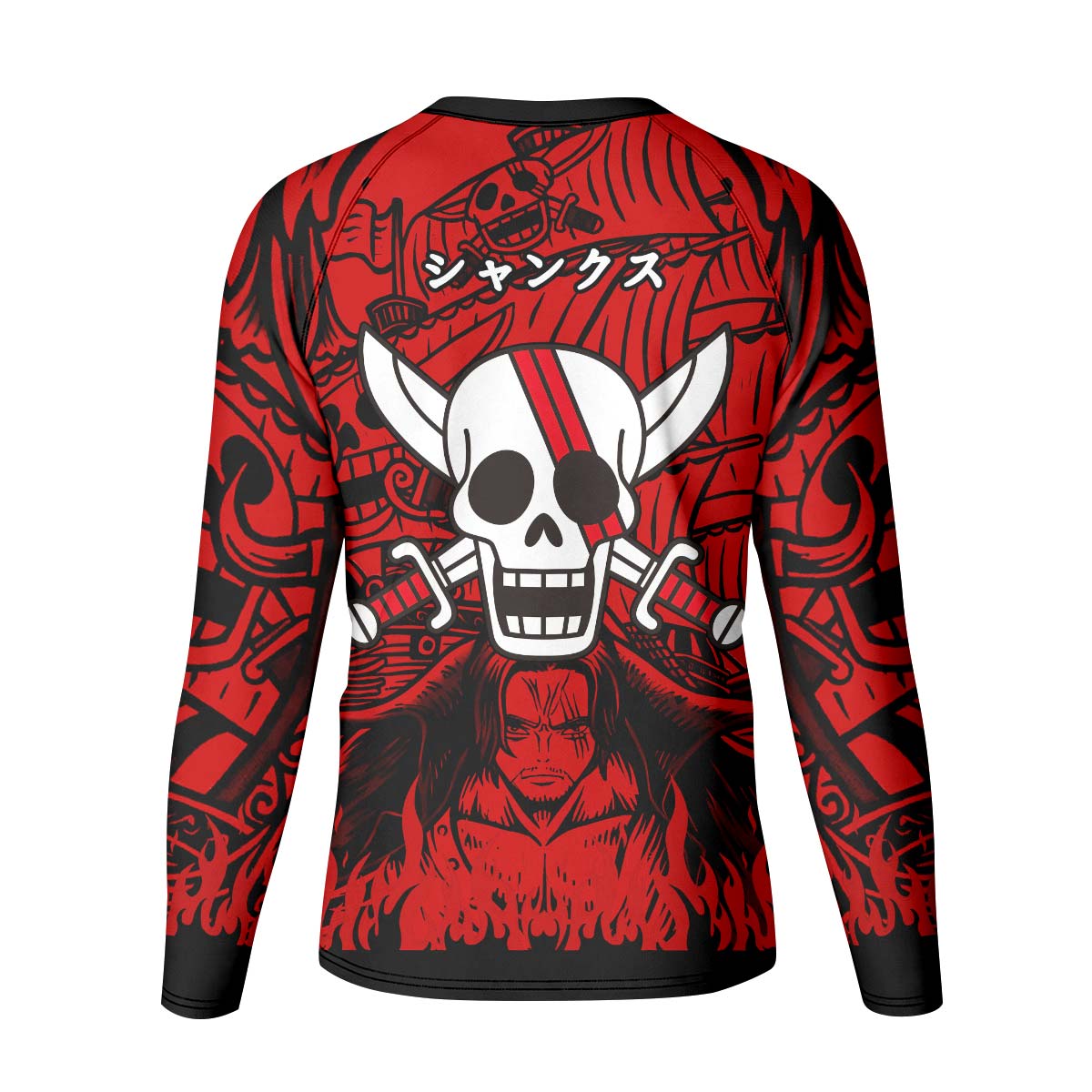 One Piece Red Haired Shanks Kid Rash Guard
