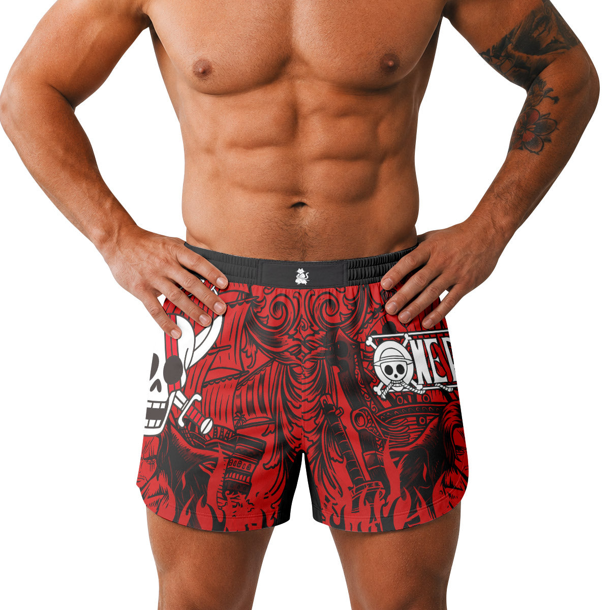 One Piece Red Haired Shanks Grappling Shorts