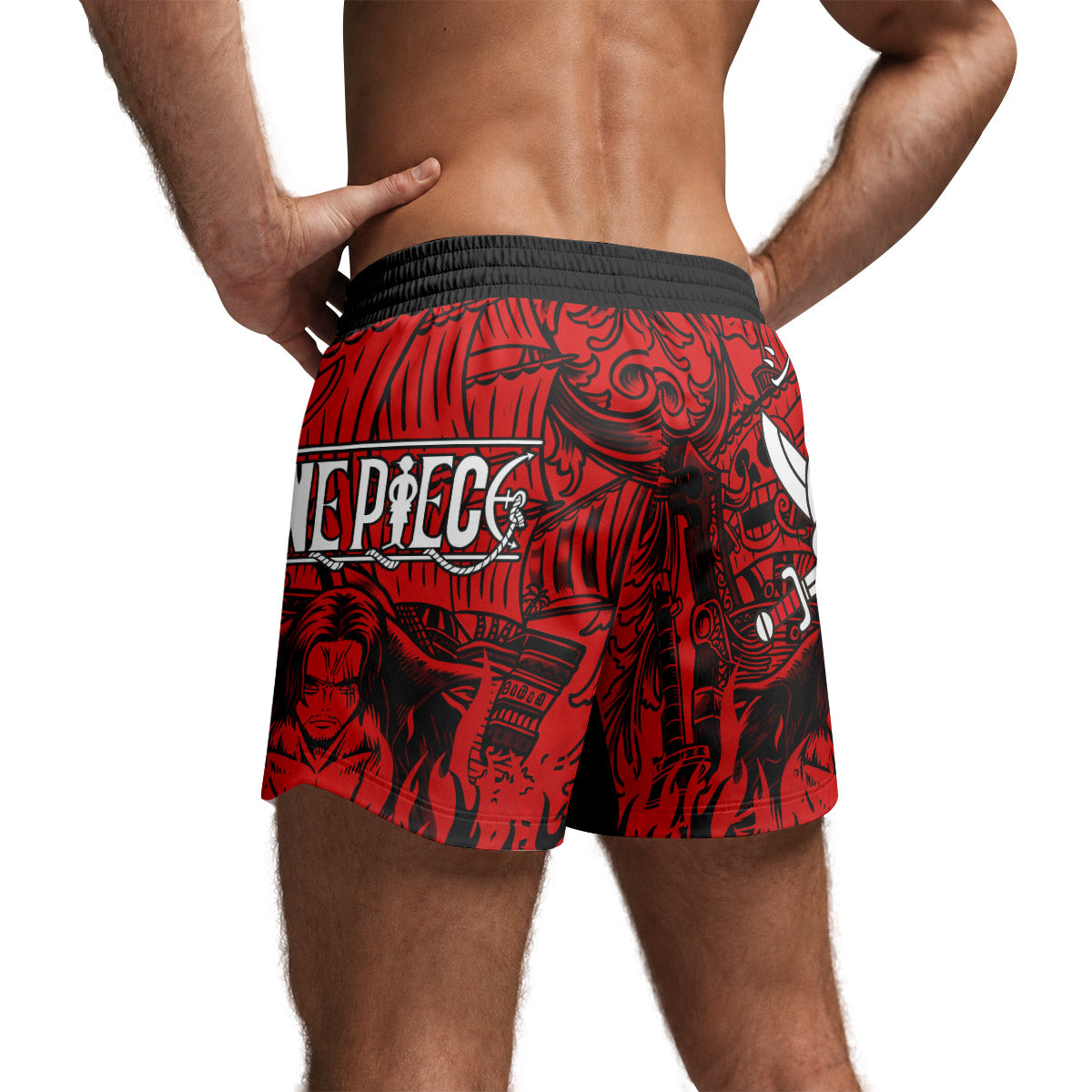 One Piece Red Haired Shanks Grappling Shorts
