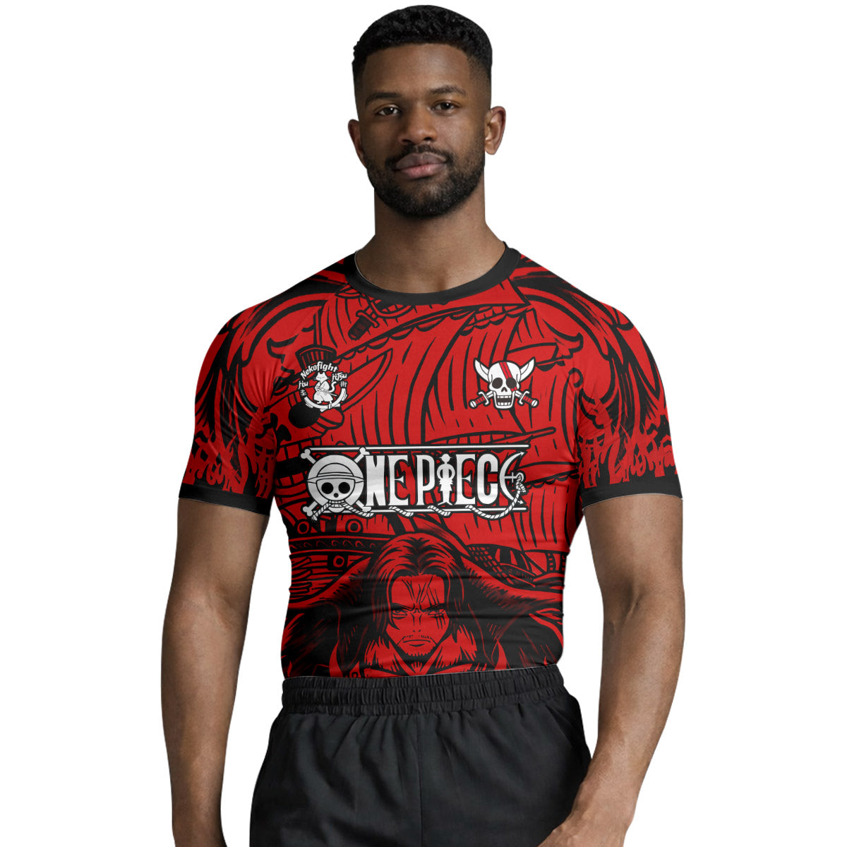 One Piece Red Haired Shanks Rash Guard