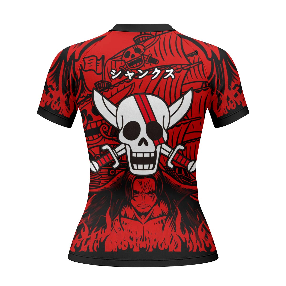 One Piece Red Haired Shanks Rash Guard