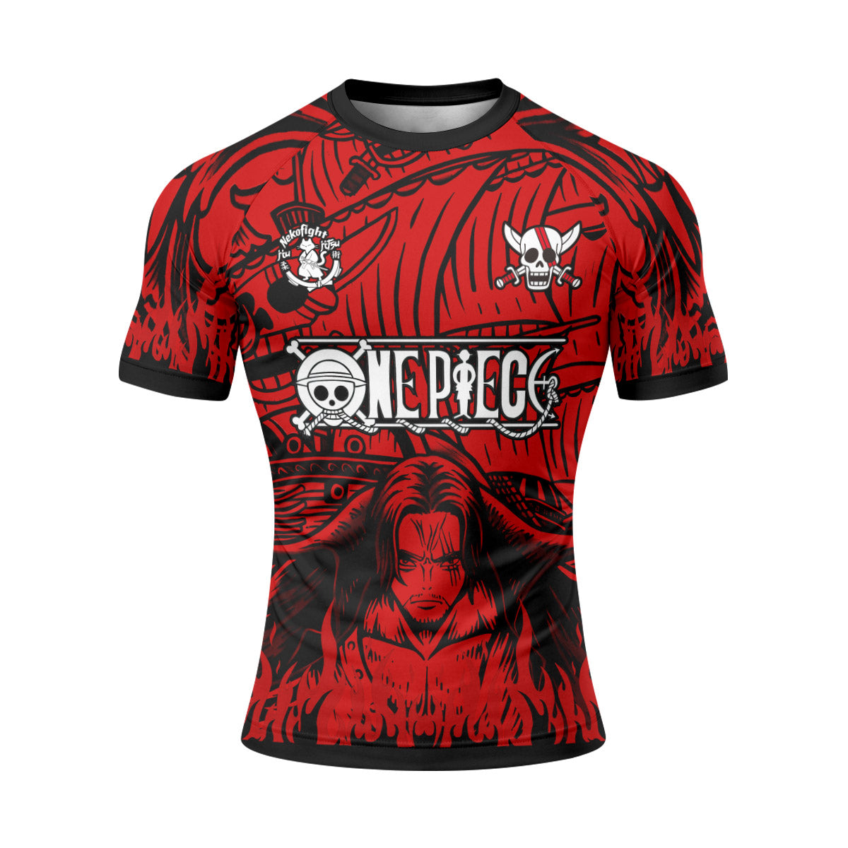 One Piece Red Haired Shanks Rash Guard