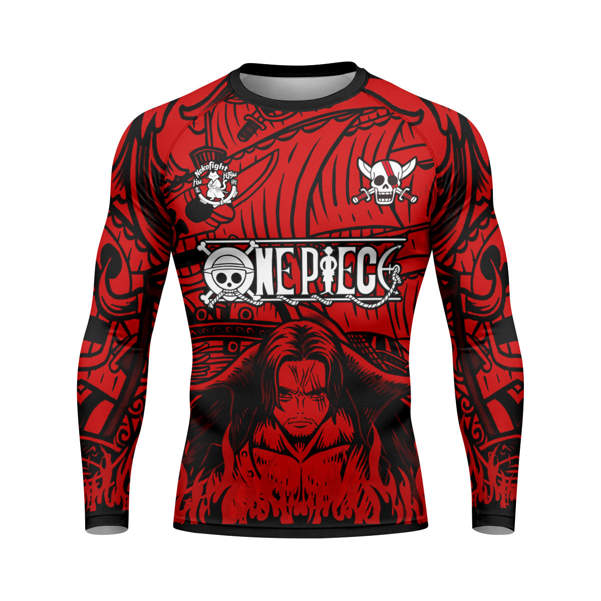 One Piece Red Haired Shanks Rash Guard